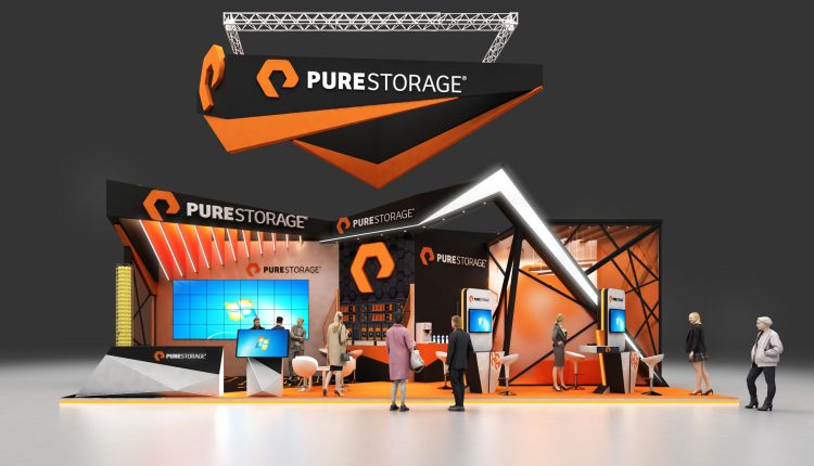 Rendering of Pure Storage GITEX 2019 Booth