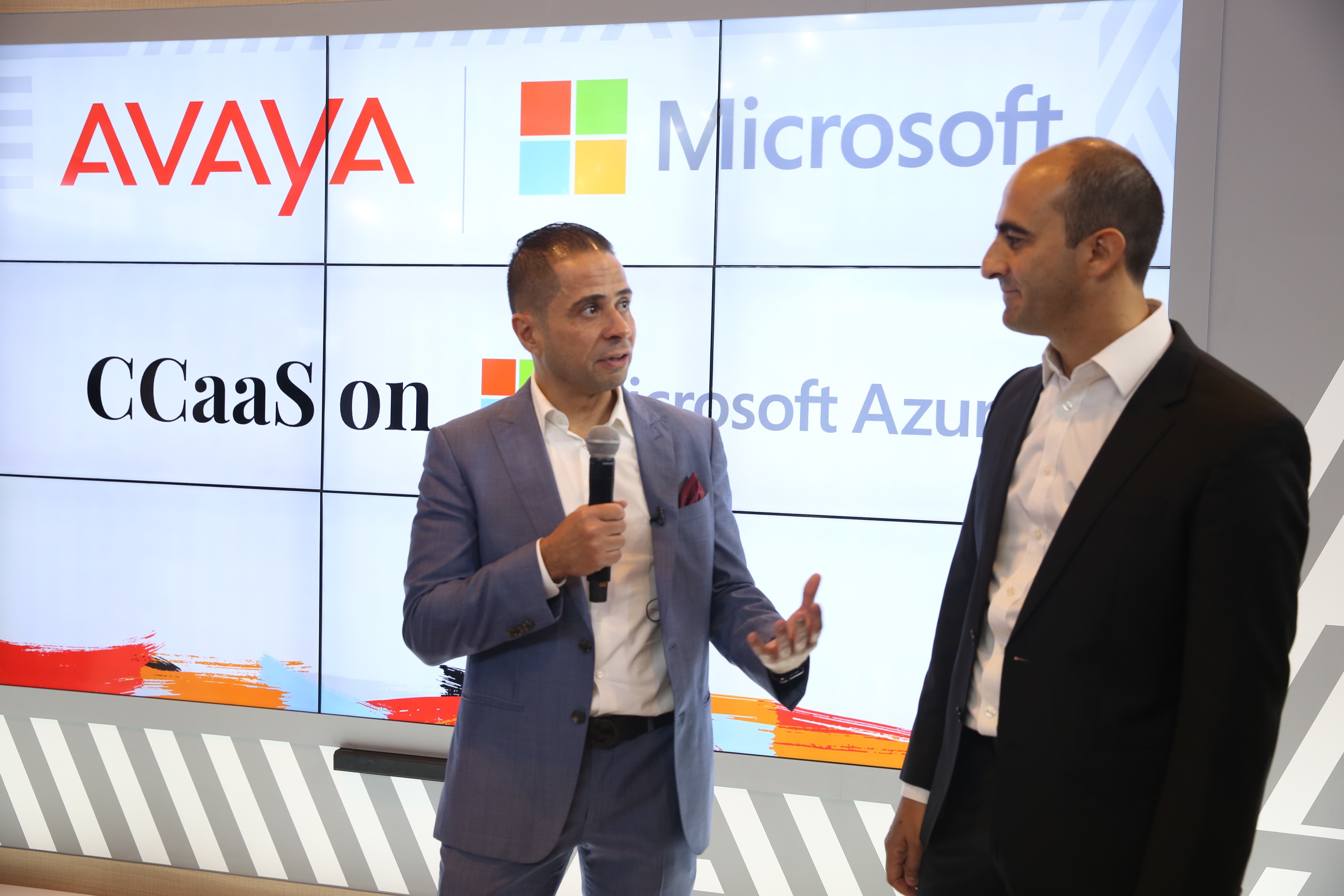 (L-R): Sherif Tawfik, Microsoft UAE and Ahmed Helmy, Avaya International