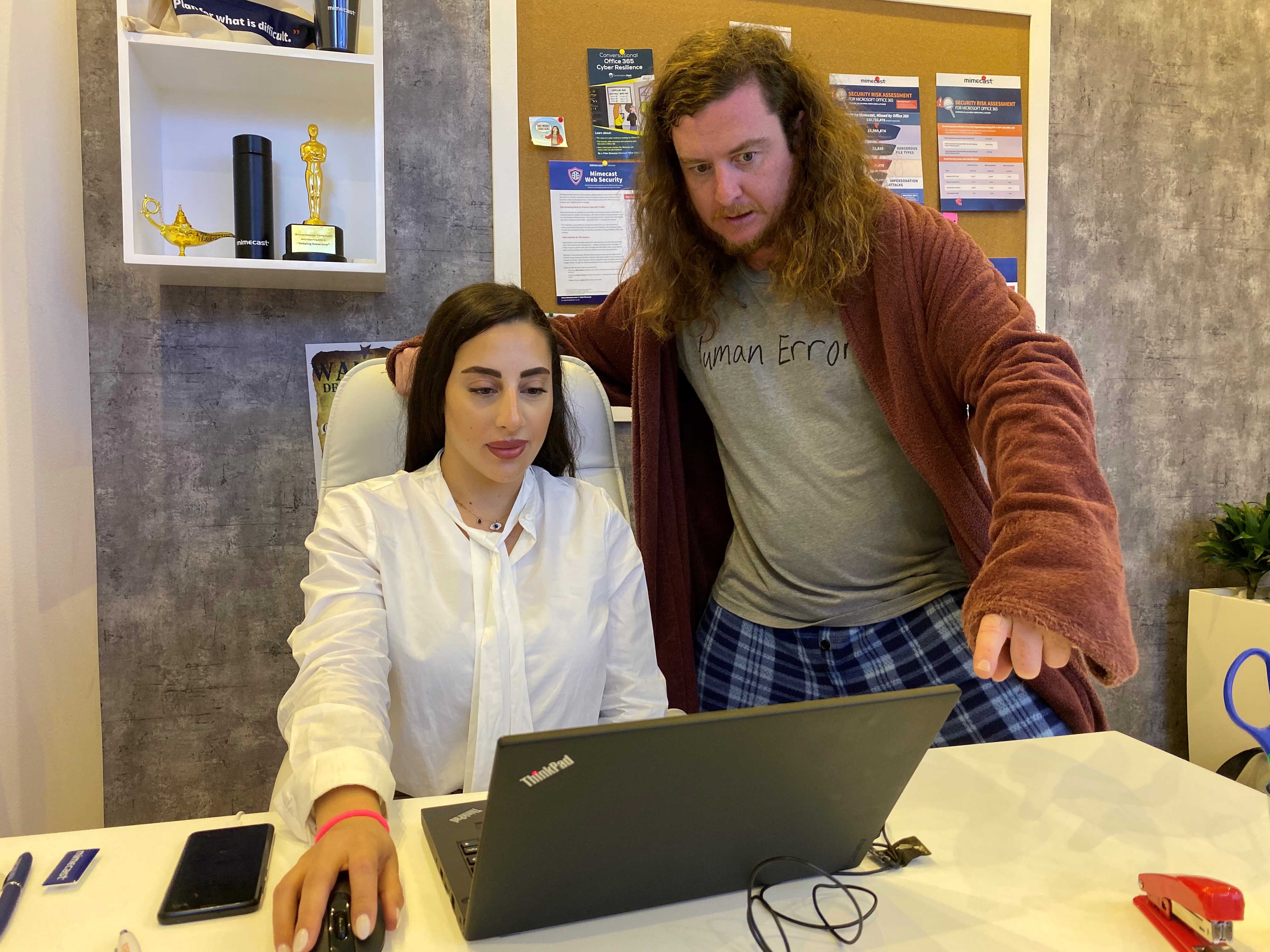 Dubai resident Perla Assaf challenges Mimecast’s Human Error as part of a cybersecurity awareness campaign