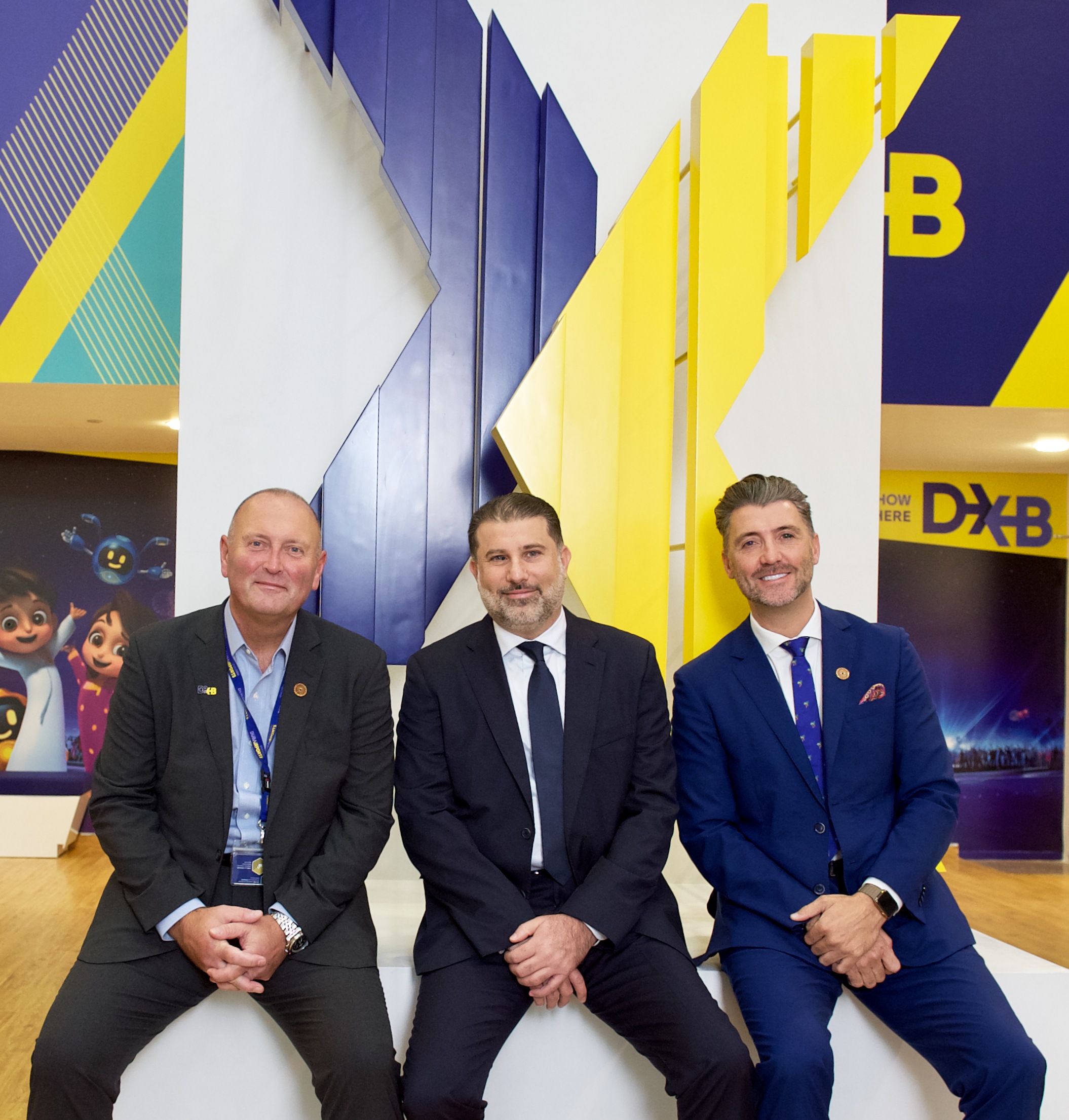 (L-R) Frank McCrorie, SVP, Operations DXB; Abdul Razzak Mikati, MD, DTP; Lloyd Gozzett, VP, BT Customer Success