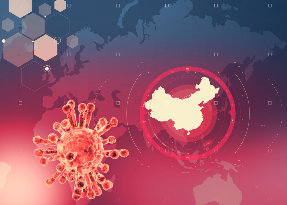 coronavirus with china highlighted