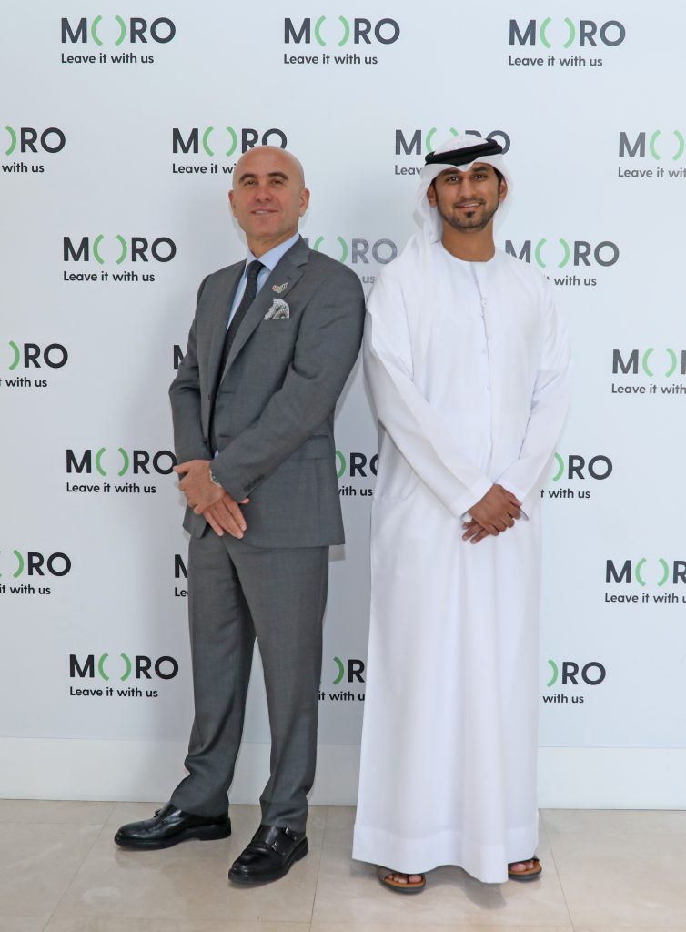 L-R: Nidal Abou Ltaif, Avaya and Mohammed Bin Sulaiman, Moro Hub