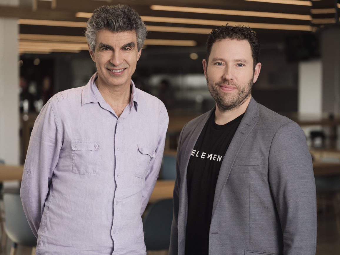 (L-R) Dr. Yoshua Bengio and Jean-Francois Gagné, Element AI Co-Founders