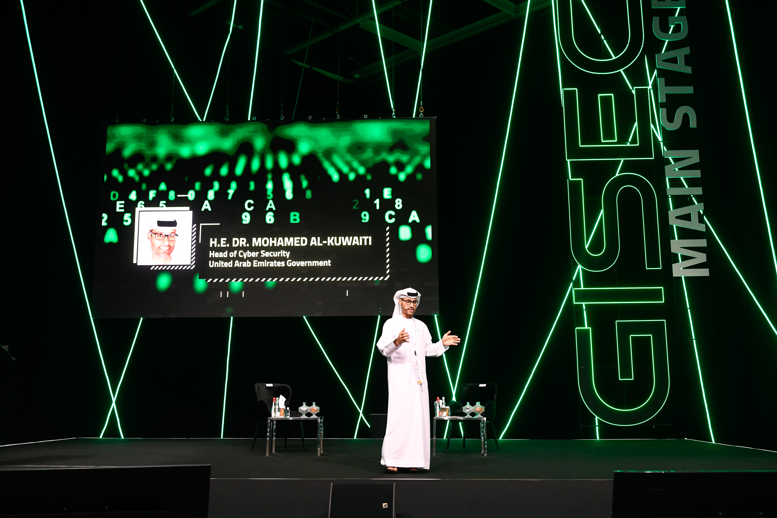 His Excellency Dr Mohamed Al-Kuwaiti, Head of Cyber Security, UAE Government, delivered the opening keynote of the 9th edition of GISEC