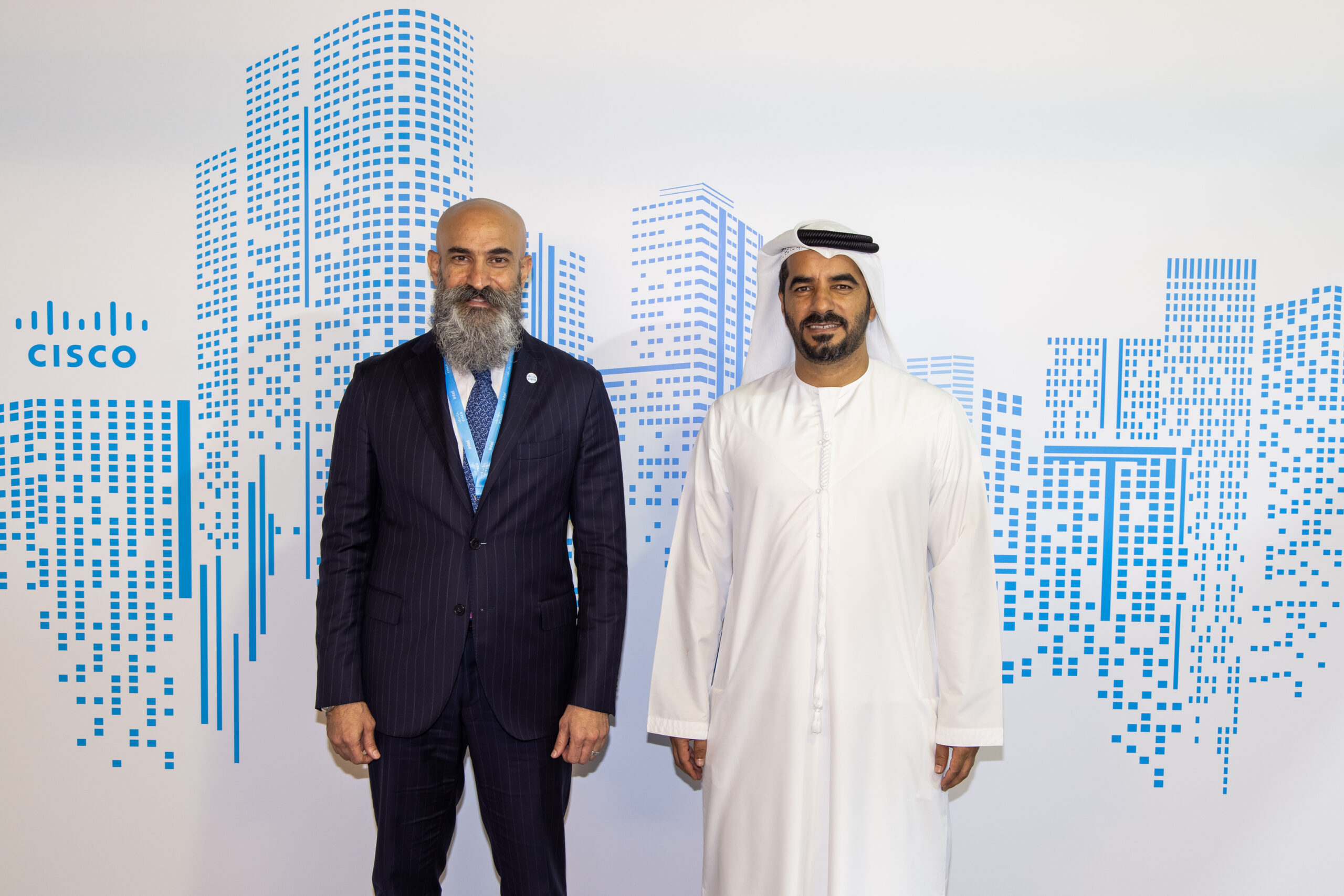 Shukri Eid, Managing Director, Gulf Region, Cisco and Mohamed Abdalla Al Zaabi, CEO of Miral