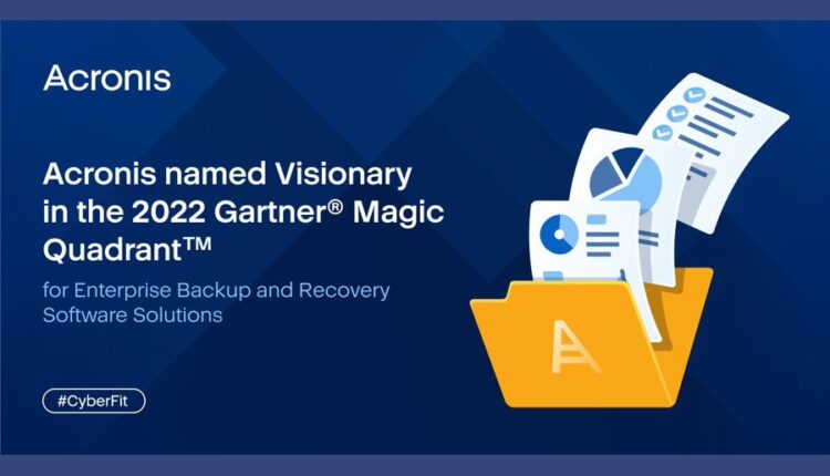 Acronis named a Visionary in the 2022 Gartner Magic Quadrant CXO