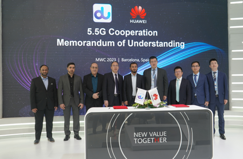 du UAE and Huawei Sign MoU on 5.5G Strategic Cooperation