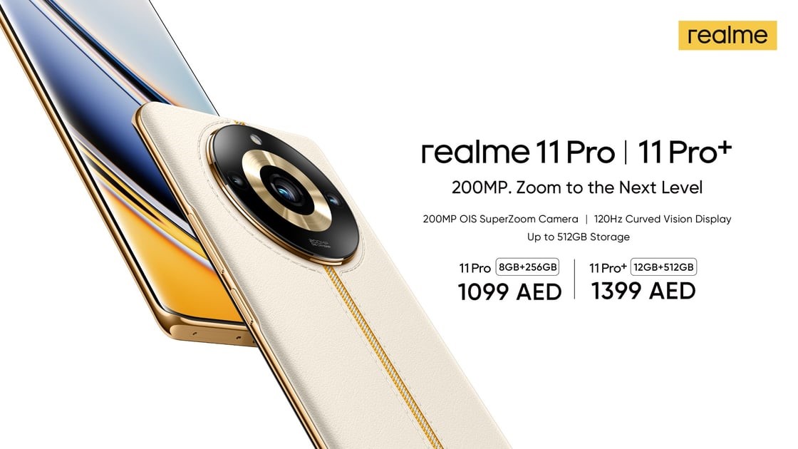 realme launches the World’s First 200MP SuperZoom Camera with a Luxury Back Case Design realme 11 Pro Series in UAE