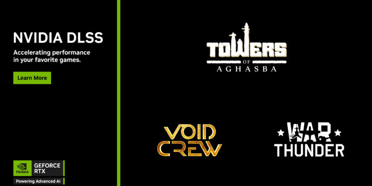 Void Crew and Towers of Aghasba available now with NVIDIA DLSS Super Resolution