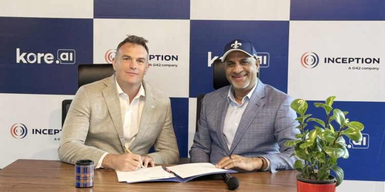 Inception, a G42 company partners with Kore.ai