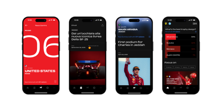 IBM and Scuderia Ferrari HP debut reimagined mobile app to supercharge global Formula 1 fan experience